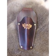Pouch - Leather Secateurs Holster - Oak Leaves and Acorns Design
